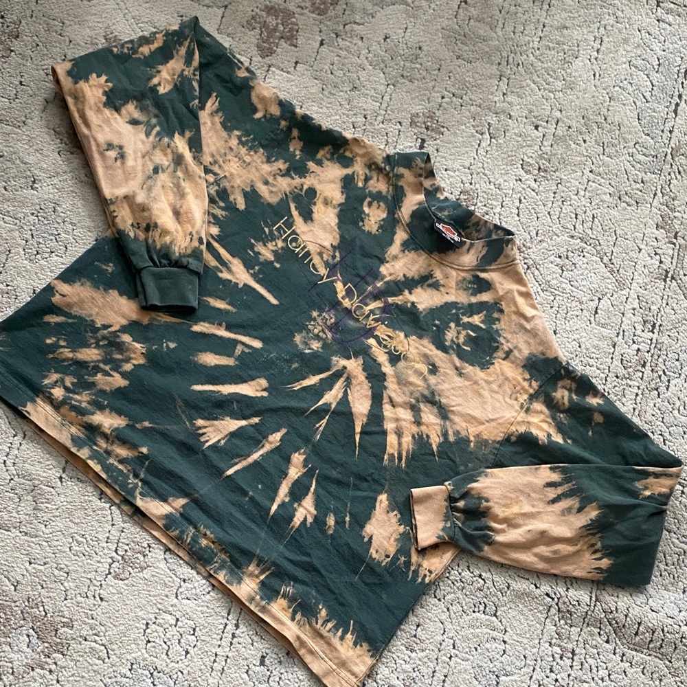 Harley Davidson Tie-Dye Long Sleeve Shirt